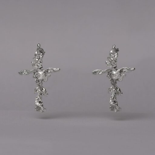 Flower Cross Earrings 20113