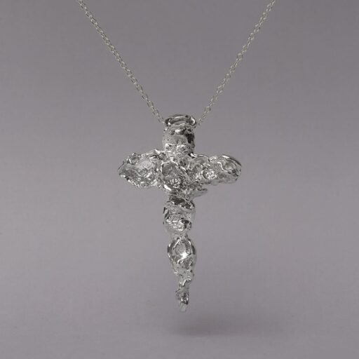 Wood Bark Cross Pendant 30115